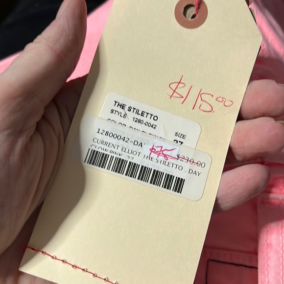 Day Glow Pink jeans “the stiletto” size 27 - Picture 2 of 12